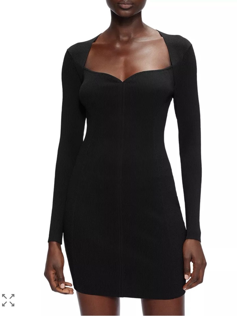 Ted Baker London 4‎ Ribbed Bodycon Dress Quiet Luxury Minamalist Dark Academia